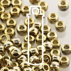 7/0 Matubo Seed Beads - Crystal Full Amber (Gold) - 7.5gm