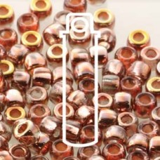 7/0 Matubo Seed Beads - Crystal Capri Gold - 7.5gm