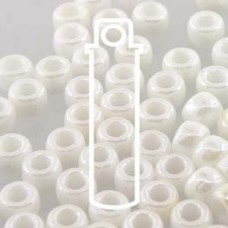 7/0 Matubo Seed Beads - Chalk White Luster - 7.5gm
