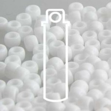 7/0 Matubo Seed Beads - Opaque Chalk White