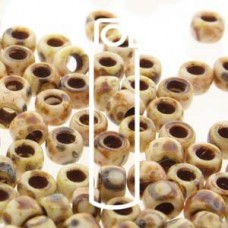 8/0 Matubo Seed Beads - Chalk Travertine Dark - 8gm