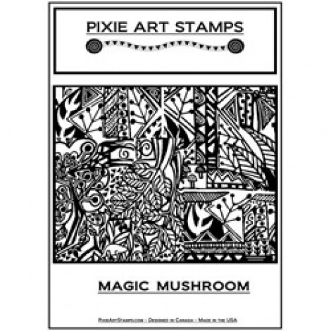 Pixie Art Texture Stamps - Magic Mushroom