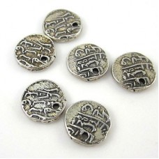 9.5mm TierraCast Maldive Larin Charm - Ant Silver - Pack of 2
