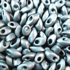 Miyuki Long Magatama Drops - Matte Gunmetal - 12.5gm