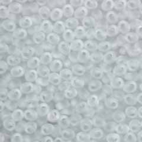 4mm Magatama Clear Frosted Seed Beads