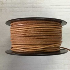2mm Mediterranean Leather Round Cord - Natural