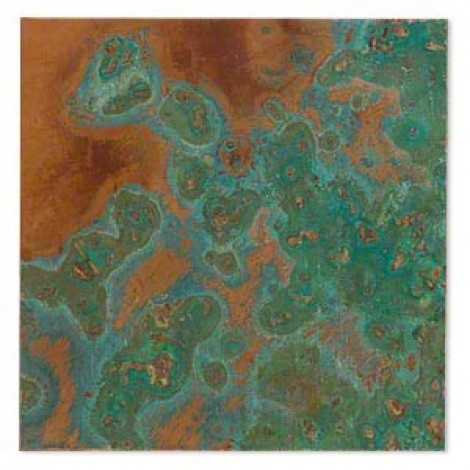 75mm 36ga Copper Lillypilly Verde Patina Metal Sheet