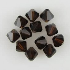 8mm Swarovski Crystal Bicones - Mocca - Pack of 2