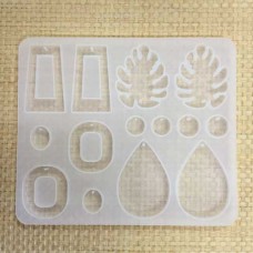 135x120mm Silicone Earring Pendant Drop Mould - 7 Shapes