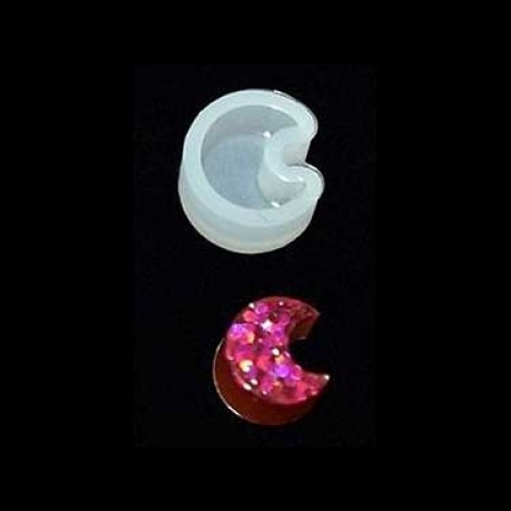 6mm Crescent Moon Silicone Tiny Bead Mould - per pair