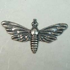 40x20mm Sterling Silver Plated Bug Charm - Each