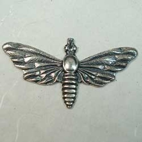 40x20mm Sterling Silver Plated Bug Charm