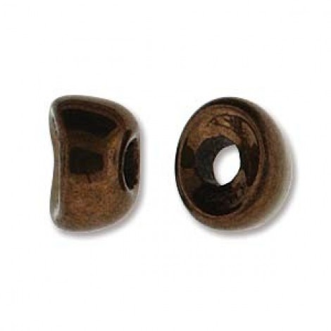 5x10mm Cz Nano Beads - Jet Dark Bronze - Pack of 25 5x10mm Cz Nano Beads - Jet Dark Bronze - Pack of 25