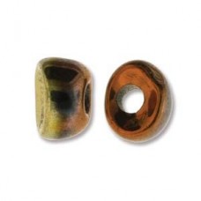 5x10mm Cz Nano Beads - Jet California Gold - Pack of 25