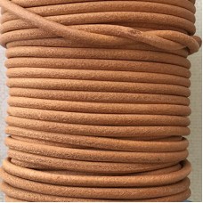 3mm Euro Leather Round Cord - Natural