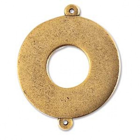 32mm Nunn Design Ant Gold Grande Circle Toggle Flat Tag