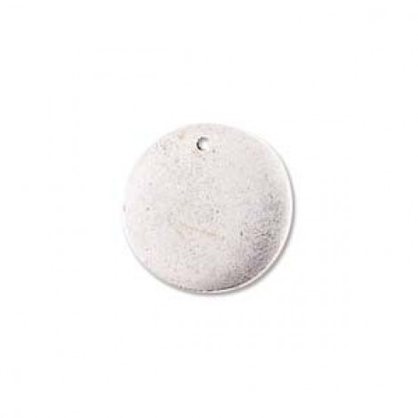 20mm Nunn Design Small Circle Tags - Antique Silver