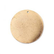 20mm Nunn Design Small Circle Tag - Ant 24K Gold Plated  - Pack of 2