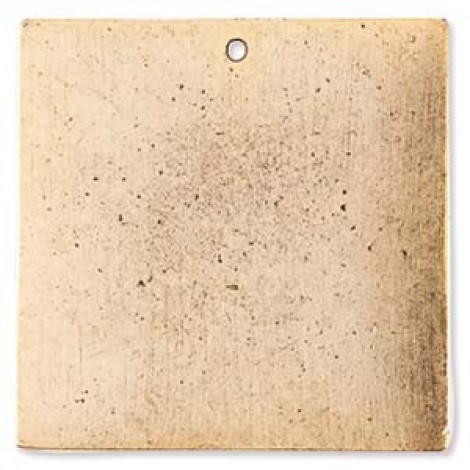 30mm Nunn Design Ant Gold Grande Square Flat Tag w/hole - Each