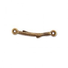 32mm Nunn Design Twig Connector Bar - Antique Gold - Pack of 2