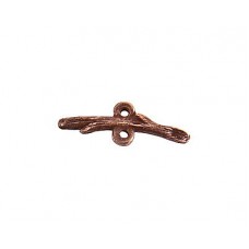 25mm Nunn Design Stacking Twig Connector Bar - Antique Copper Plated - Pack of 2