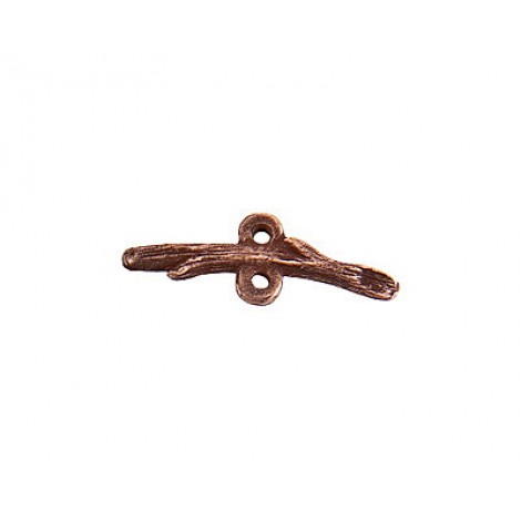 25mm Nunn Design Stacking Twig Connector Bar - Antique Copper Plated - Pack of 2