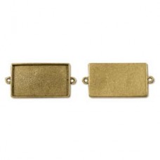 42x24mm Ant Gold Nunn Design Grande Rec Pendant