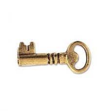 23mm Nunn Design Key Charm - Ant 22K Gold Plated -  Pack of 2