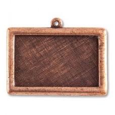 37x25mm Nunn Design Rect Bezel Frame - Ant Copper - Each