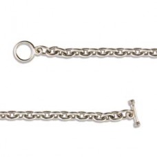 7.5" Nunn Design Patera (tm) Charm Bracelet w/Toggle Clasp - Ant Silver - Each