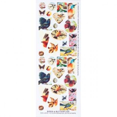Nunn Design Birds & Butterflies Collage Sheet