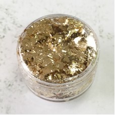 Fine Bright Gold Metallic Foil Flakes