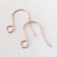 22x13mm 20ga 304 Rose Gold Stainless Steel Earwires - Pack of 5 Pair