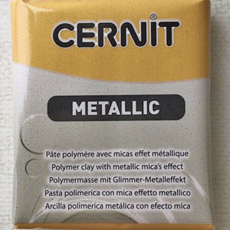 Cernit Polymer Clay - Metallic - Gold - 56gm