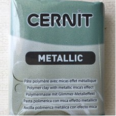 Cernit Polymer Clay - Metallic - Gold Turquoise - 56gm