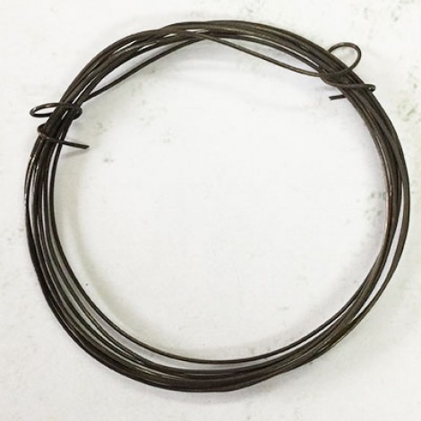 20ga Dead Soft Oxidised/Patinaed Pure Brass Wire - 5ft coil