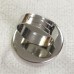 23mm ID Platinum Silver Adjustable Size Bezel Ring
