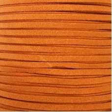 3mm Ultra Micro Fiber Suede Cord - Burnt Orange - 100yd (91m)