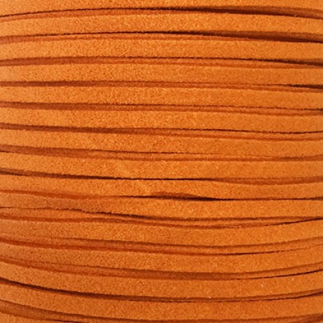 3mm Ultra Micro Fiber Suede Cord - Burnt Orange - 100yd (91m) 3mm Ultra Micro Fiber Suede Cord - Burnt Orange - 100yd (91m)