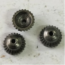 7mm (5mm ID) TierraCast Crown Beadcaps - Black Oxide - Pack of 2