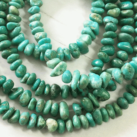 Turquoise Small Gemstone Chip Strands - 16" Strand