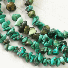 Small Turquoise Gemstone Chips - Strand