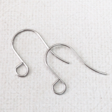 22x13mm 20ga 304 Unplated Stainless Steel Earwires - Pack of 5 pair