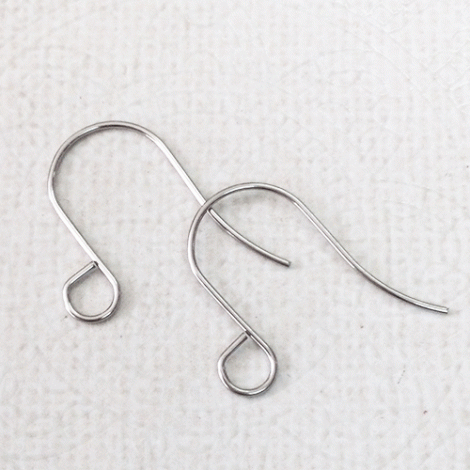 22x13mm 20ga 304 Unplated Stainless Steel Earwires - Pack of 5 pair 22x13mm 20ga 304 Unplated Stainless Steel Earwires - Pack of 5 pair