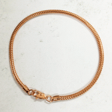 7.5" (19cm) Snake Chain Copper Plated Bracelet