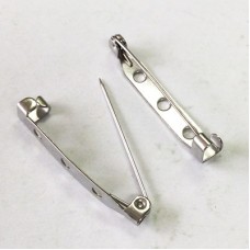 33mm 304 Stainless Steel Non Locking Brooch Pin Back - Pack of 5