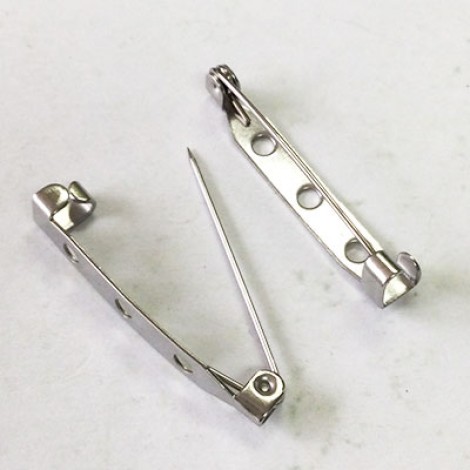 33mm 304 Stainless Steel Non Locking Brooch Pin Back