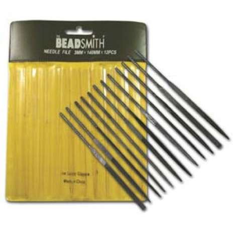 Beadsmith Needle Files - 140mm long - Set of 12