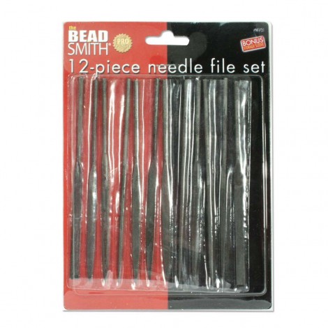 Beadsmith Needle Files - 140mm long - Set of 12