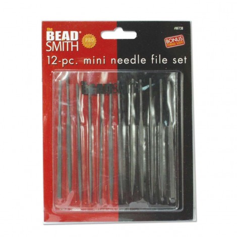 Beadsmith Mini Needle Files - 2mm x 100mm - 12 Pieces